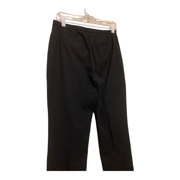 Chico's black straight legs flat front stretch pants size 1 - Medium - Picture 5 of 8